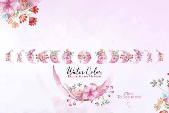 Watercolor Flower Big Clipart Bundle