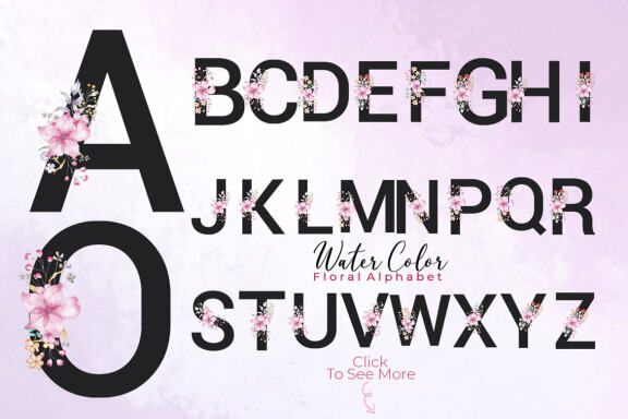 Watercolor Flower Big Clipart Bundle