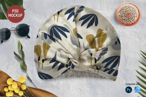 Silk Turban | Mockup