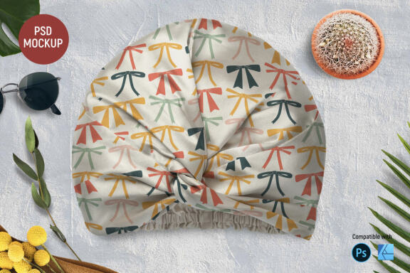 Silk Turban | Mockup