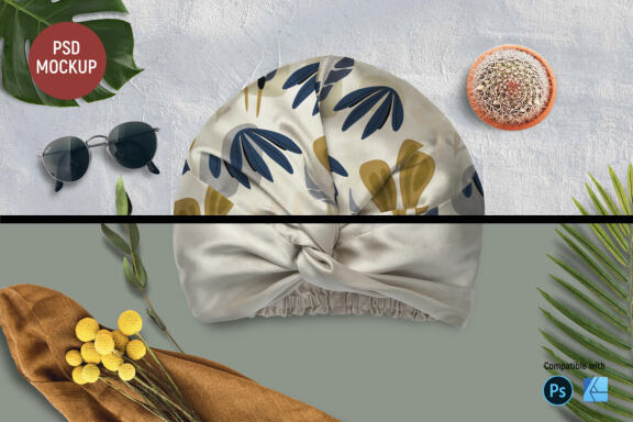 Silk Turban | Mockup
