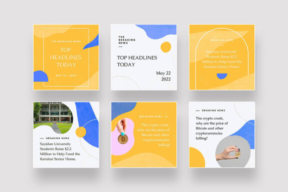 Playful Modern News Instagram Canva