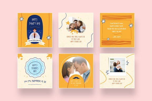 Shiny Father’s Day Instagram Canva