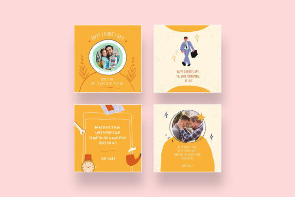 Shiny Father’s Day Instagram Canva
