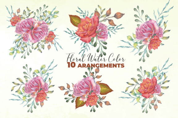Autumn Watercolor Bundle Floral Clipart