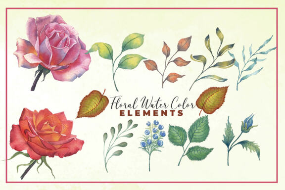 Autumn Watercolor Bundle Floral Clipart