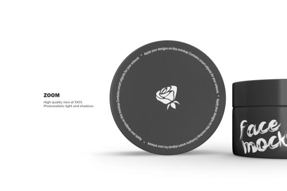 3D Plastic Jars - Cosmetic Product Mockup