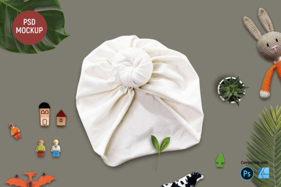 Baby Turban | Mockup
