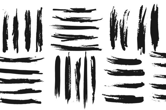 Handmade Grunge Art Brushes