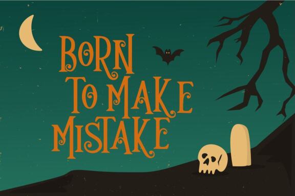 Hallowedon - spooky halloween typeface