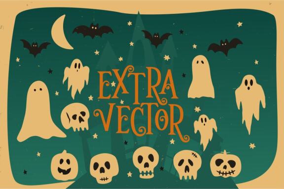 Hallowedon - spooky halloween typeface