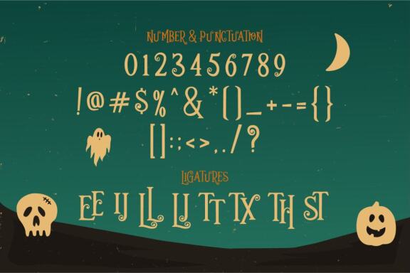 Hallowedon - spooky halloween typeface