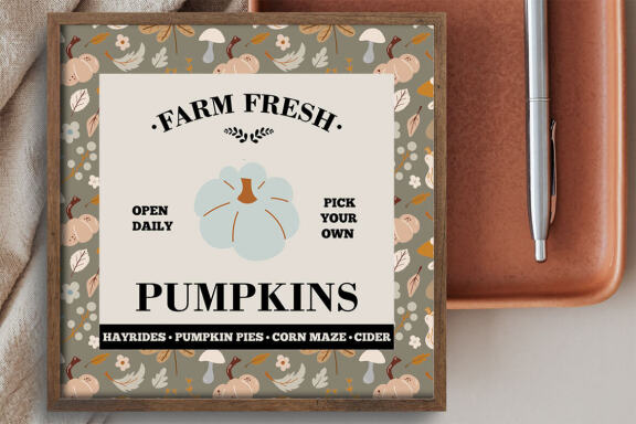 Autumn Harvest Vector Element & Pattern Set