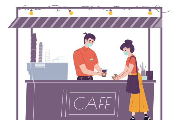 Flat people scenes lifestyle theme