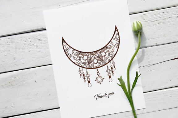 Crescent Moon SVG Silhouette