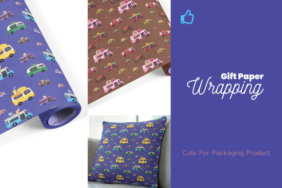 Food Truck 15 Clipart Plus Seamless Pattern