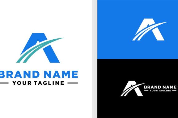 LETTER A LOGO INVESTMENT MONOGRAM EDITABLE