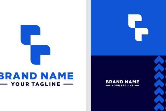 LETTER F LOGO MODERN MONOGRAM EDITABLE