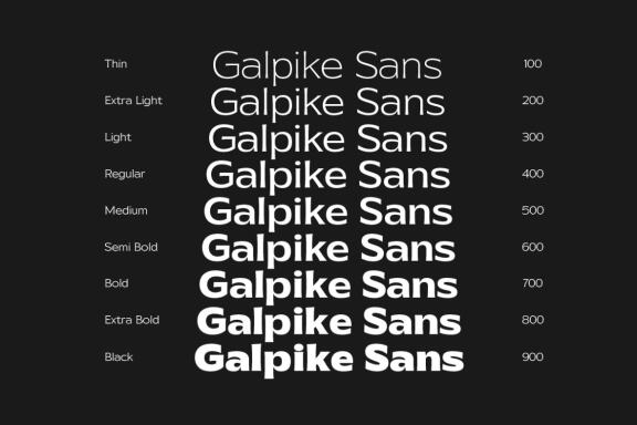 Galpike Sans - Variable Font