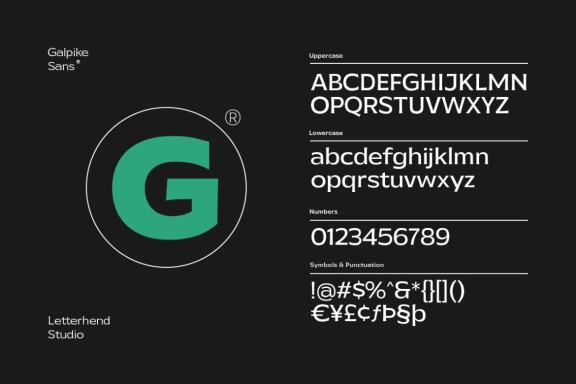 Galpike Sans - Variable Font