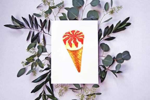 Watercolor Ice-cream Clip Art Bundle