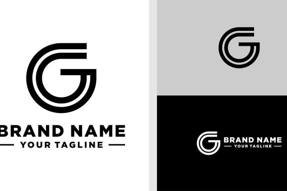 LETTER G LOGO MONOGRAM LINE EDITABLE