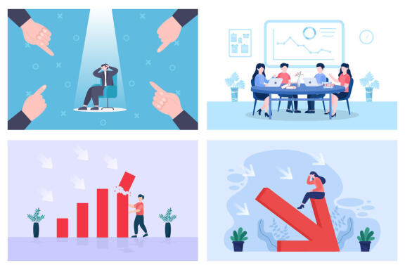 15 Loss in Business Lead to Bankruptcy Illustration