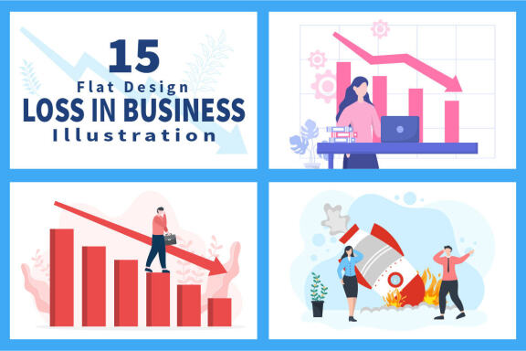 15 Loss in Business Lead to Bankruptcy Illustration
