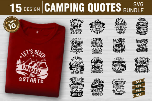 Camping Bundle - Camping SVG Bundle - Camping Cut Files