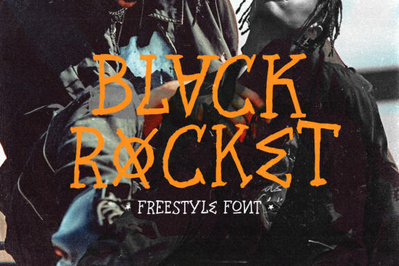 Black rocket - Freestyle Font