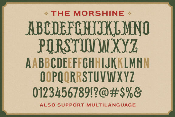 Morshine - Victorian Display Font