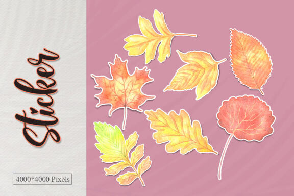 Autumn Flower Watercolor Bundle