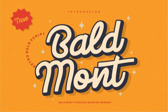 Bald Mont - Retro Bold Script