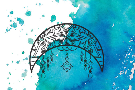 Crescent Moon  - Free Vector Ornaments
