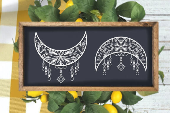 Crescent Moon  - Free Vector Ornaments