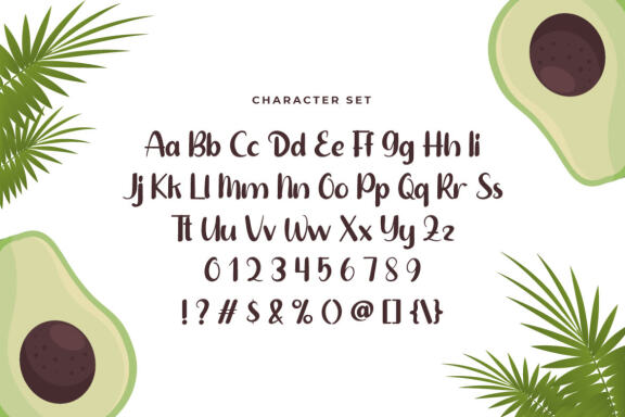 Avocado Diet - Free Font