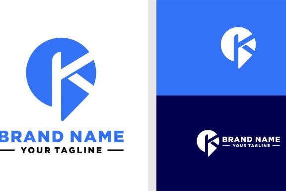 LETTER K LOGO BUBBLE CHAT NEGATIVE SPACE LOGO