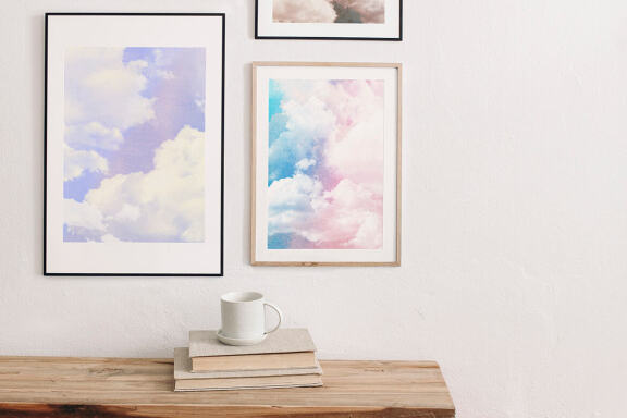 Cloudy Watercolor Abstract Textures
