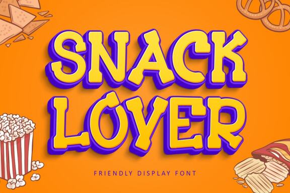 Snack Lover - Friendly Display Font
