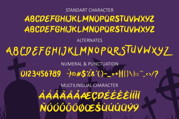 Yellow Pumpkin - Free Halloween Font