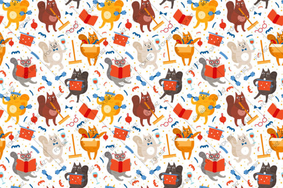 Funny Domestic Cats - FREE Pattern