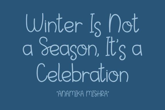 Woodyland - Winter Handwritten Font