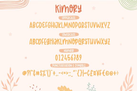 Kimory Playful Font