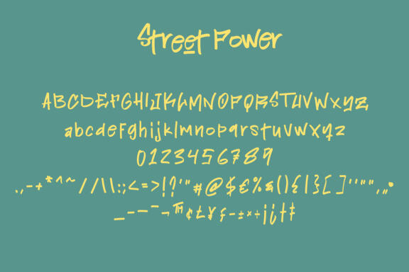 Street Power - Graffiti Font