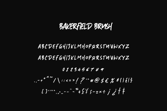 Bakersfield - 3 Font Combination