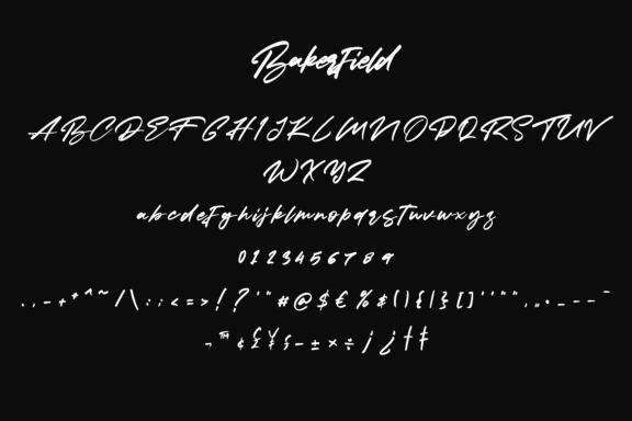 Bakersfield - 3 Font Combination
