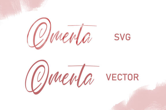 Omerta - Classy SVG Font