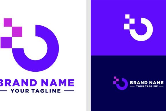 LETTER O LOGO OPEN NEGATIVE SPACE DIGITAL SOURCE EDITABLE