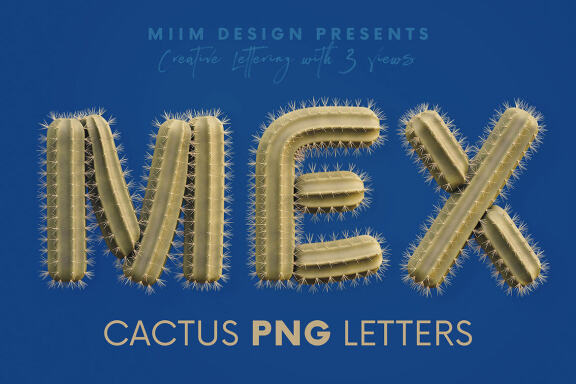 Cactus - 3D Lettering