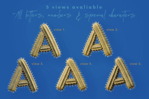 Cactus - 3D Lettering